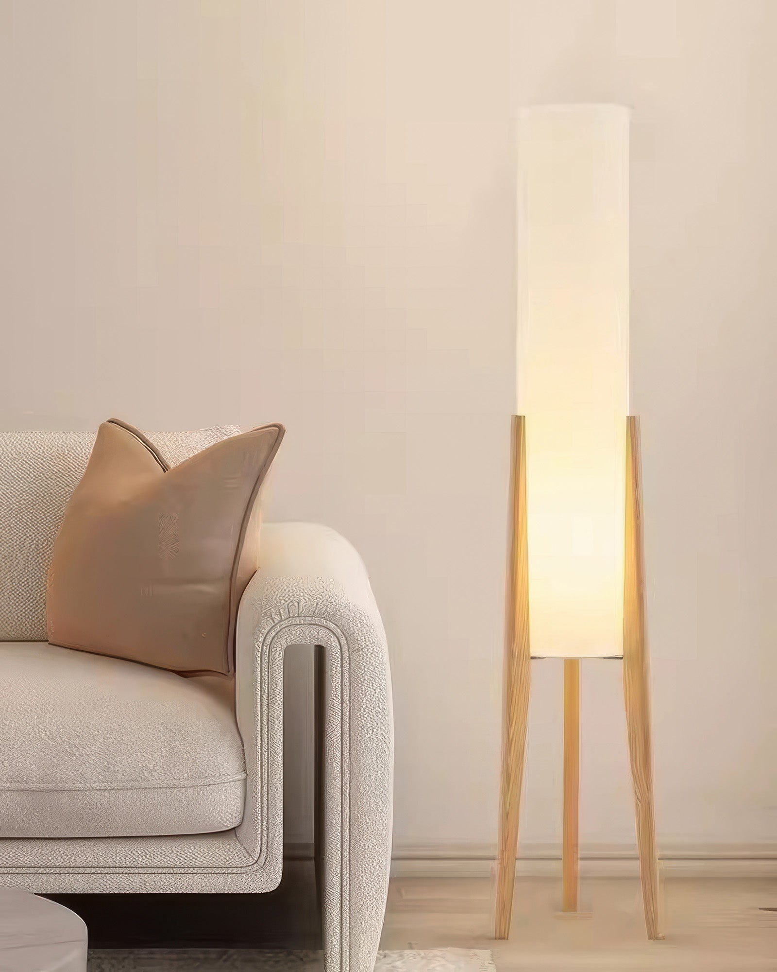 Taavita Floor Lamp Made of Solid Wood