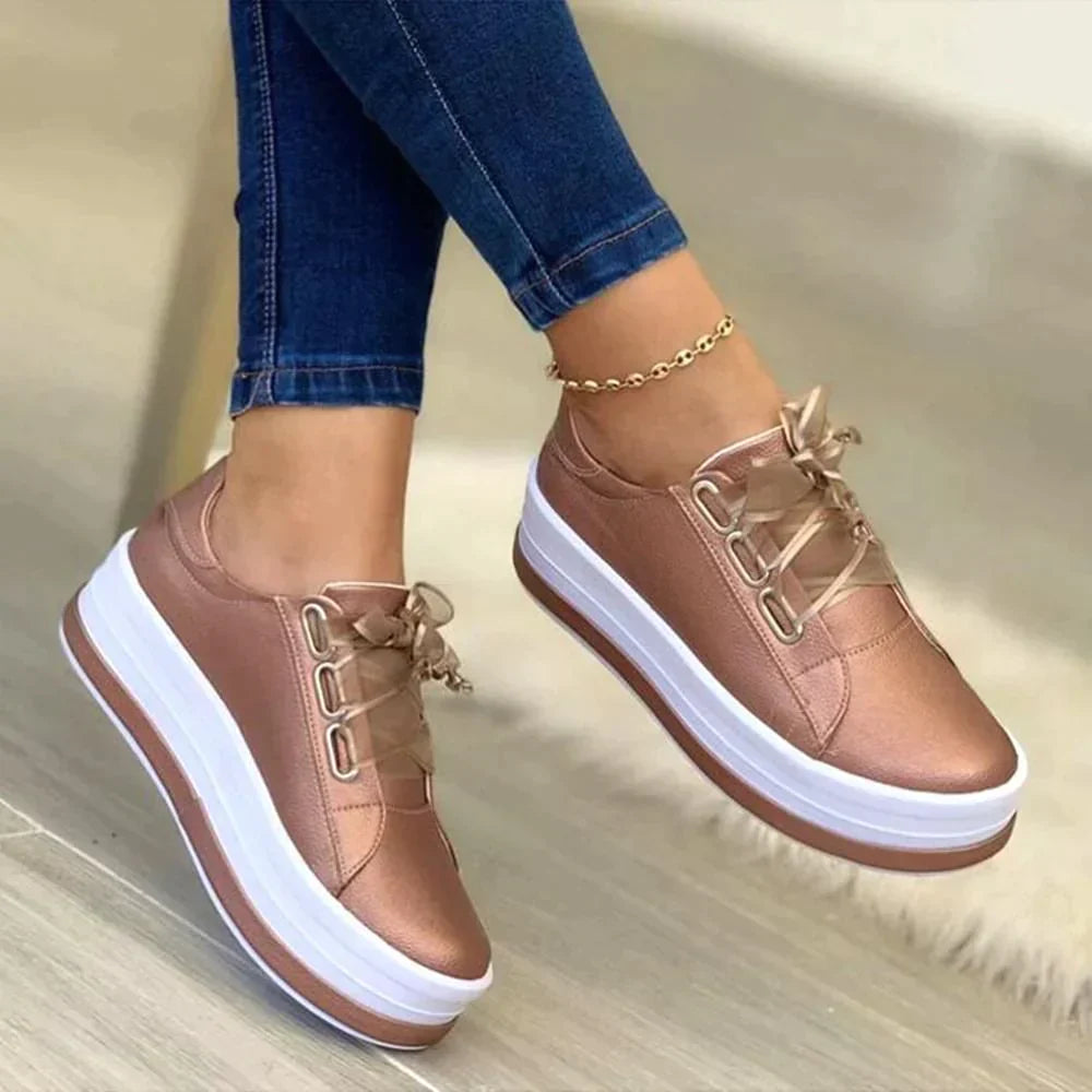 Women’s Platform Sneakers | Soft Stable Slip-Resistant Sole | Individual Custom Fit | Comfortable Summer Wear