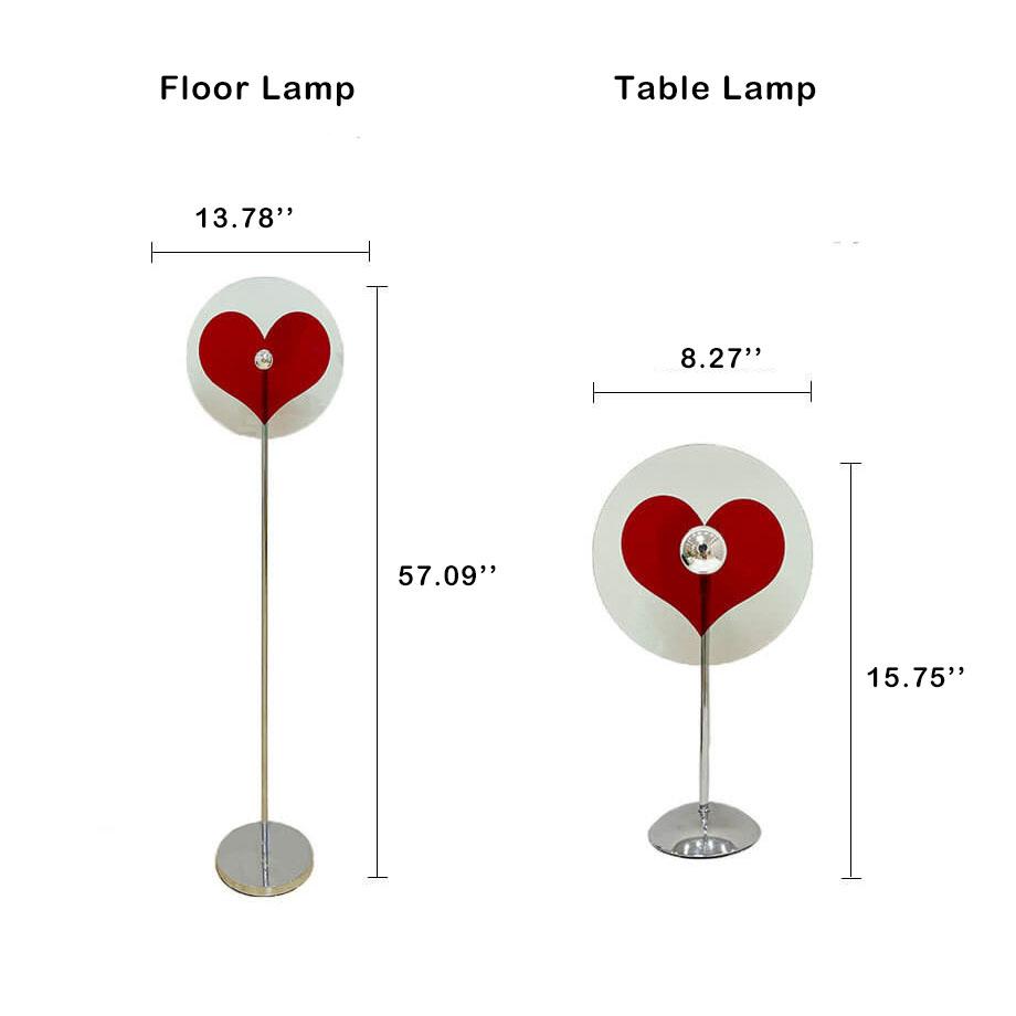 Taavita Heart Shape 1-Light LED Floor Lamp Vibes