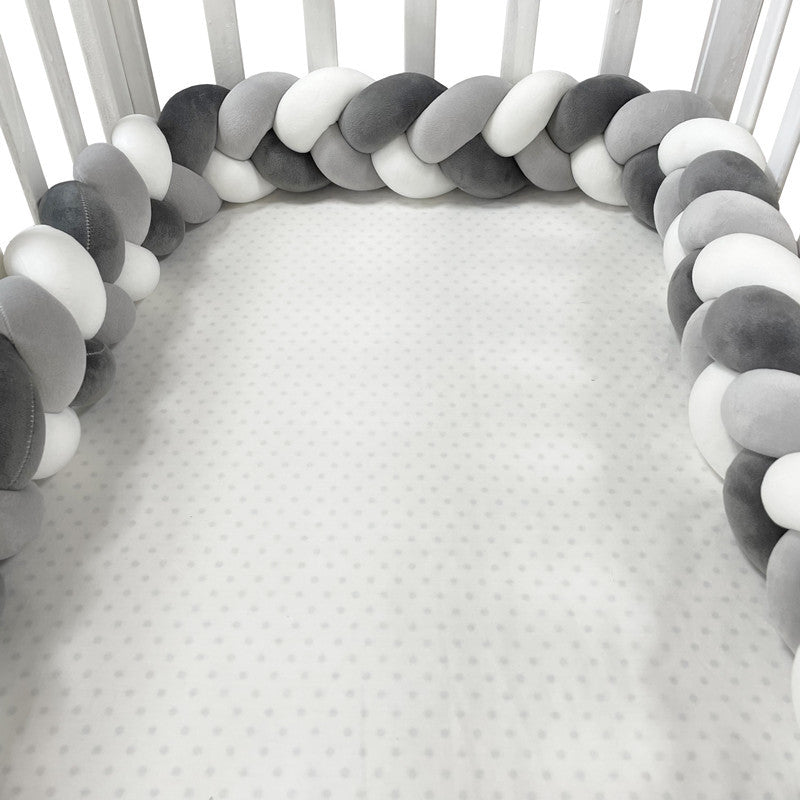 Handcrafted Nursery Rail Protector | Soft Airy Pillow Guard