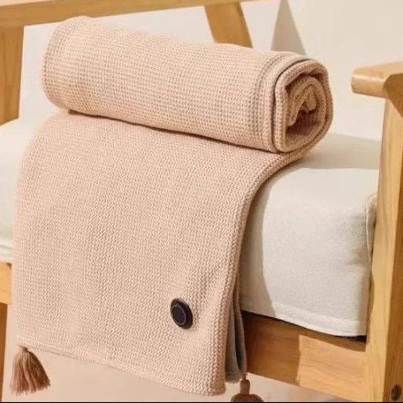 CozyWrap USB Heated Blanket – Versatile Warming Shawl with 3 Heat Settings