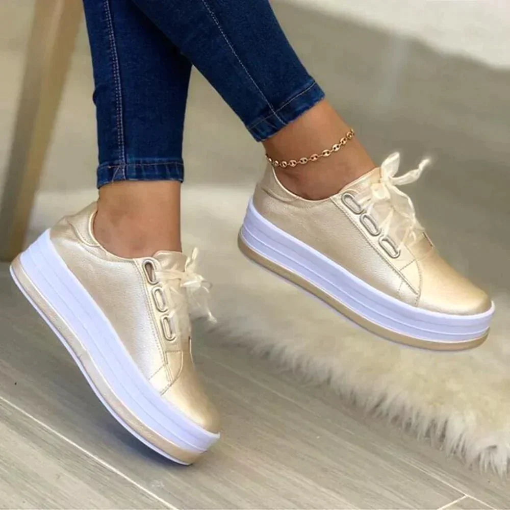 Women’s Platform Sneakers | Soft Stable Slip-Resistant Sole | Individual Custom Fit | Comfortable Summer Wear