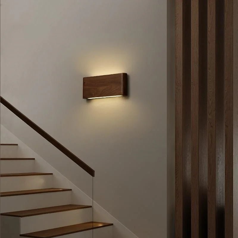 LumiCraft Adjustable Wooden Wall Light with Three Settings