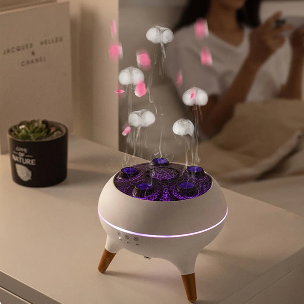 OceanMist Jellyfish Humidifier & Aroma Diffuser with Remote