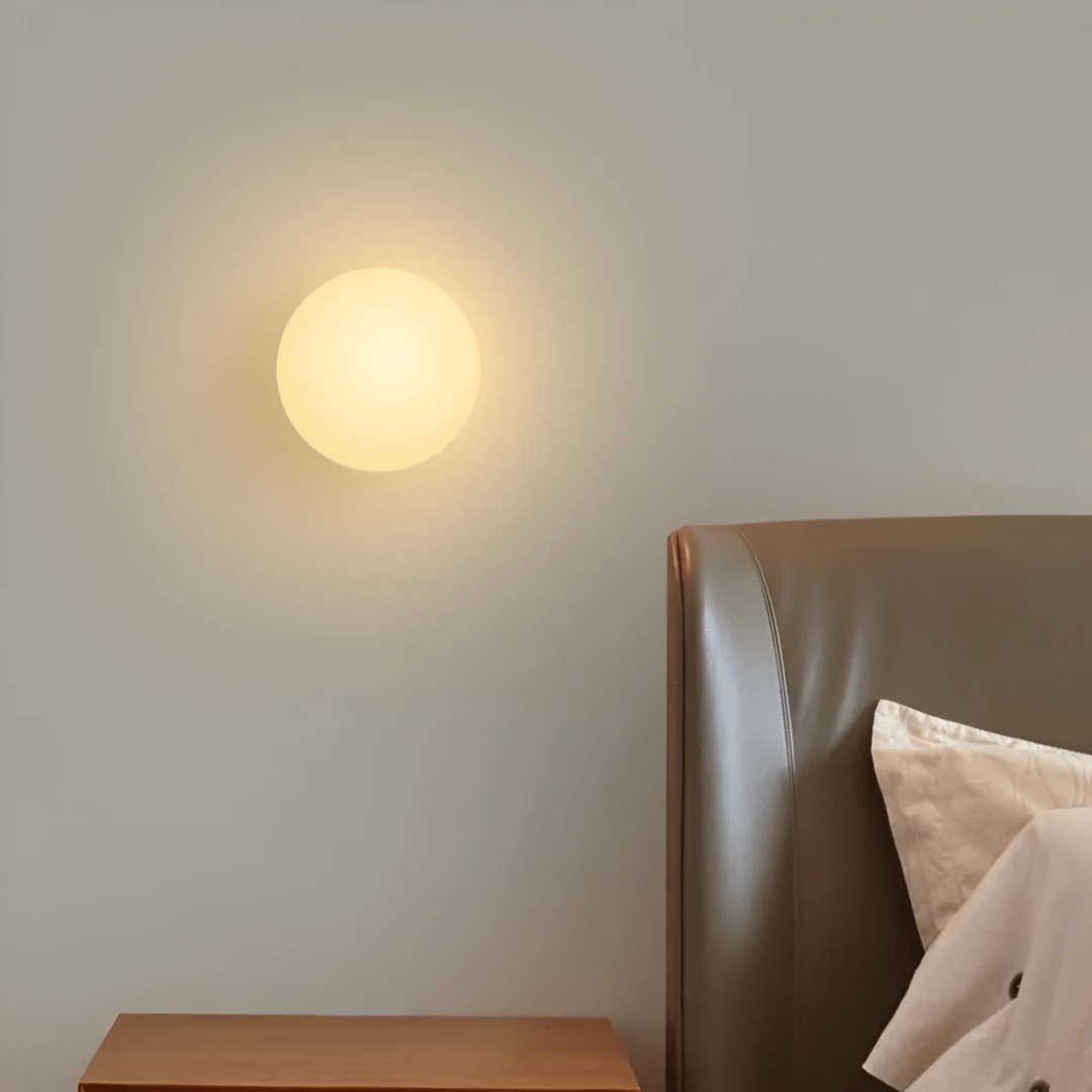 LuxeGlow Glass Wall Sconce for Elegant Home Illumination