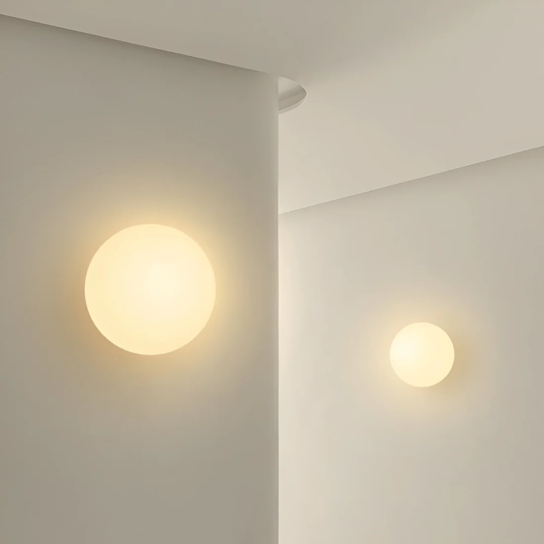 LuxeGlow Glass Wall Sconce for Elegant Home Illumination