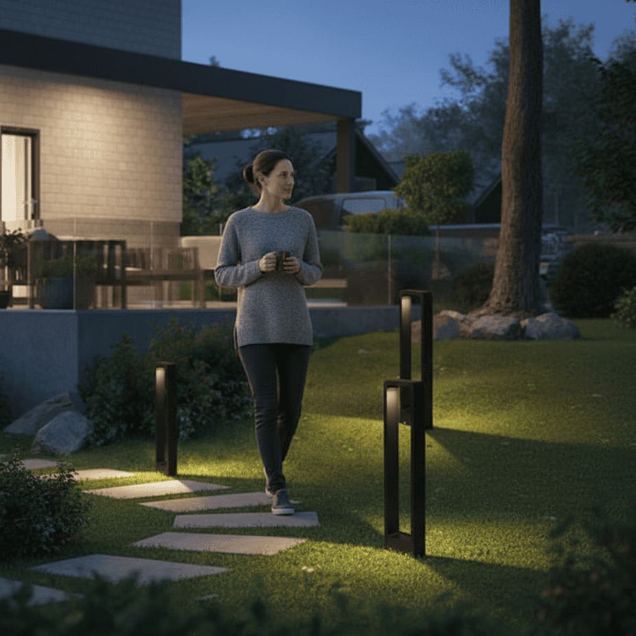 RadiantGlow Stylish Outdoor Pathway Light for Gardens