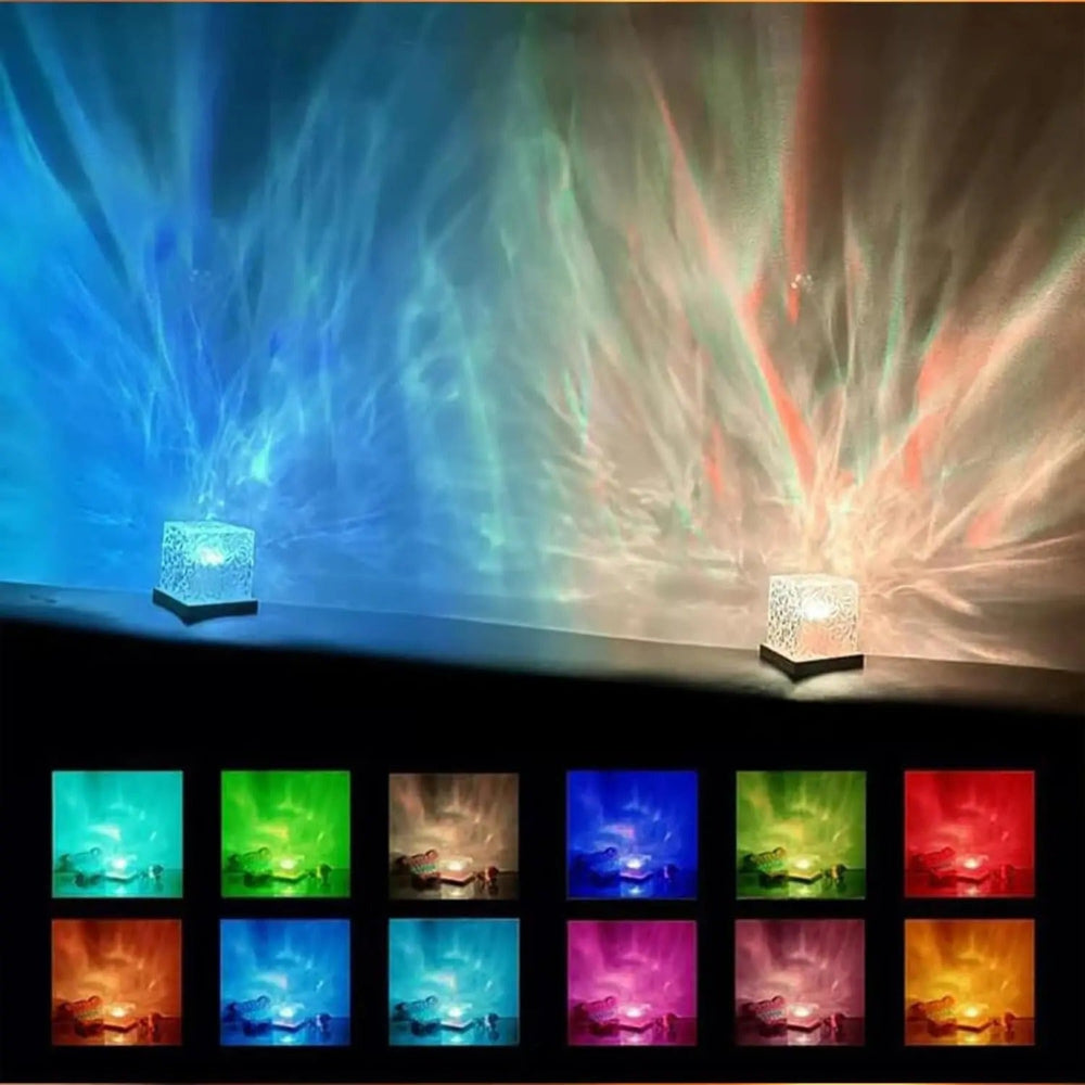 Multicolor Ambient Cube Projector for Serene Spaces