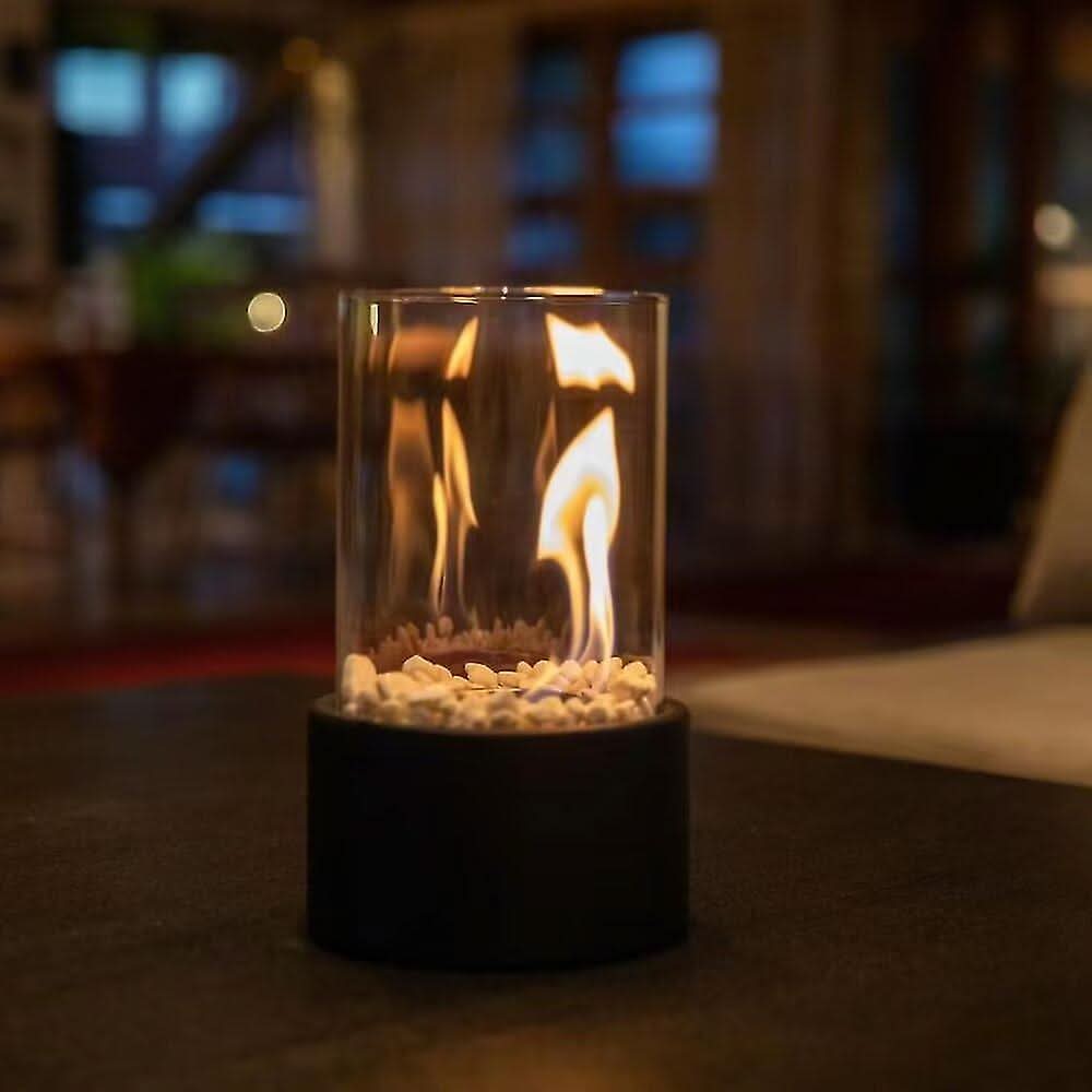 IllumiGlow Refillable Glass Oil Lamp for Elegant Lighting