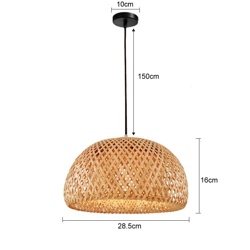 Bamboo Pendant Lamp – Natural Weaving for Soft, Warm Illumination