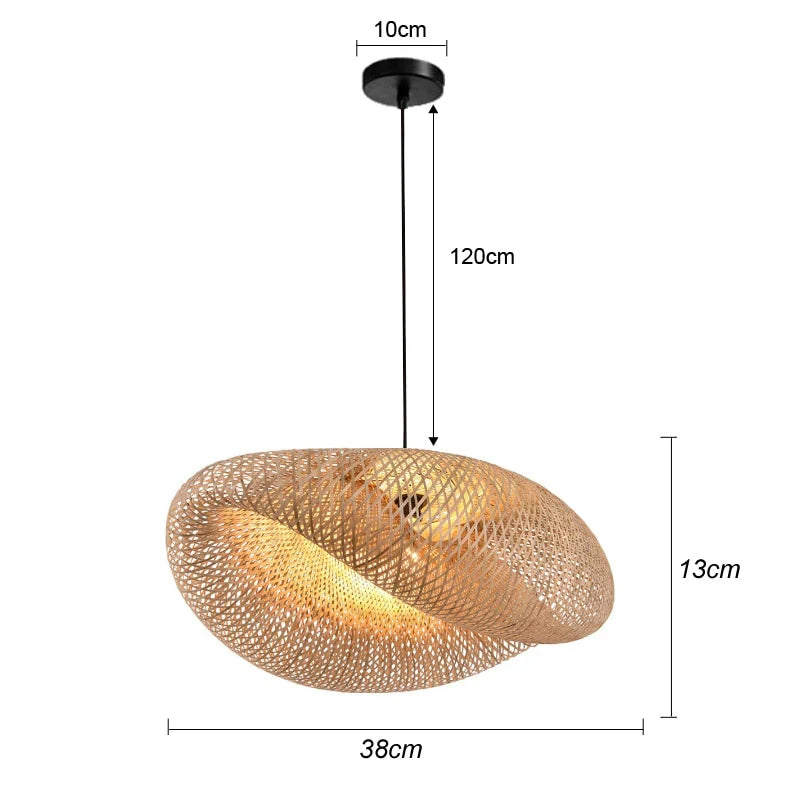 Bamboo Pendant Lamp – Natural Weaving for Soft, Warm Illumination