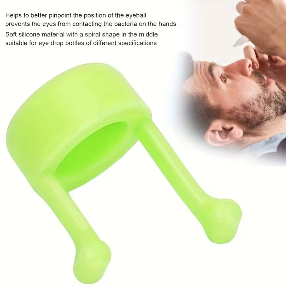 Precision Drop Applicator Tool with Anti-Shake Stabilizer for Eye Drops