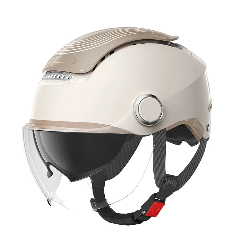 Lightweight Open Face Motorcycle Helmet – Dual Lenses & Breathable Design for Summer
