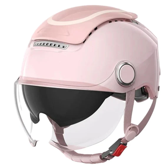 Lightweight Open Face Motorcycle Helmet – Dual Lenses & Breathable Design for Summer