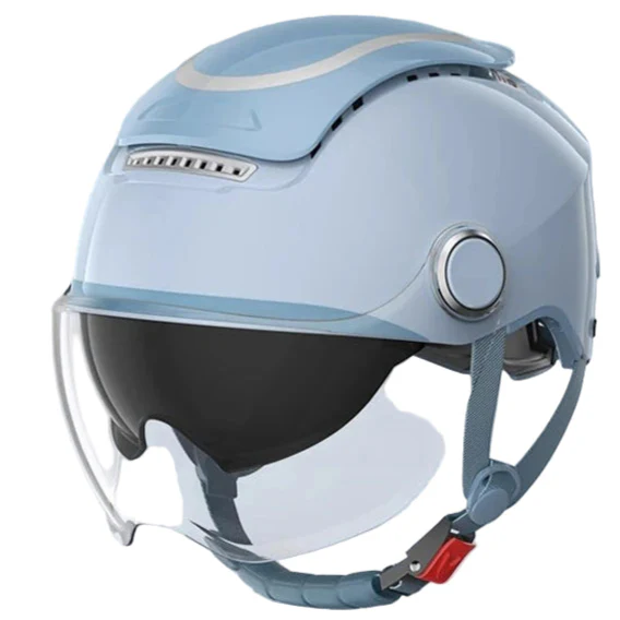 Lightweight Open Face Motorcycle Helmet – Dual Lenses & Breathable Design for Summer
