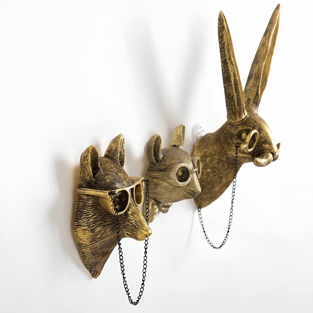 Chic Animal Head Wall Hook for Stylish Organization