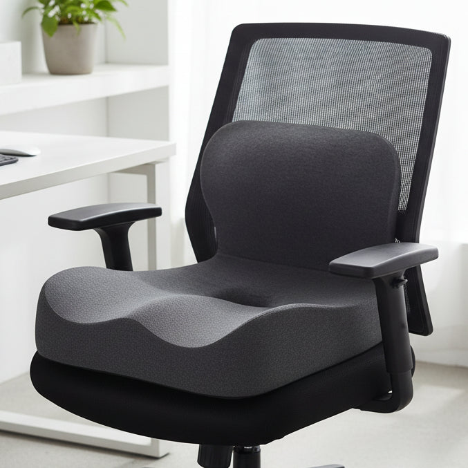 ComfortPro L-Shape Seat Cushion for Tailbone and Back Support