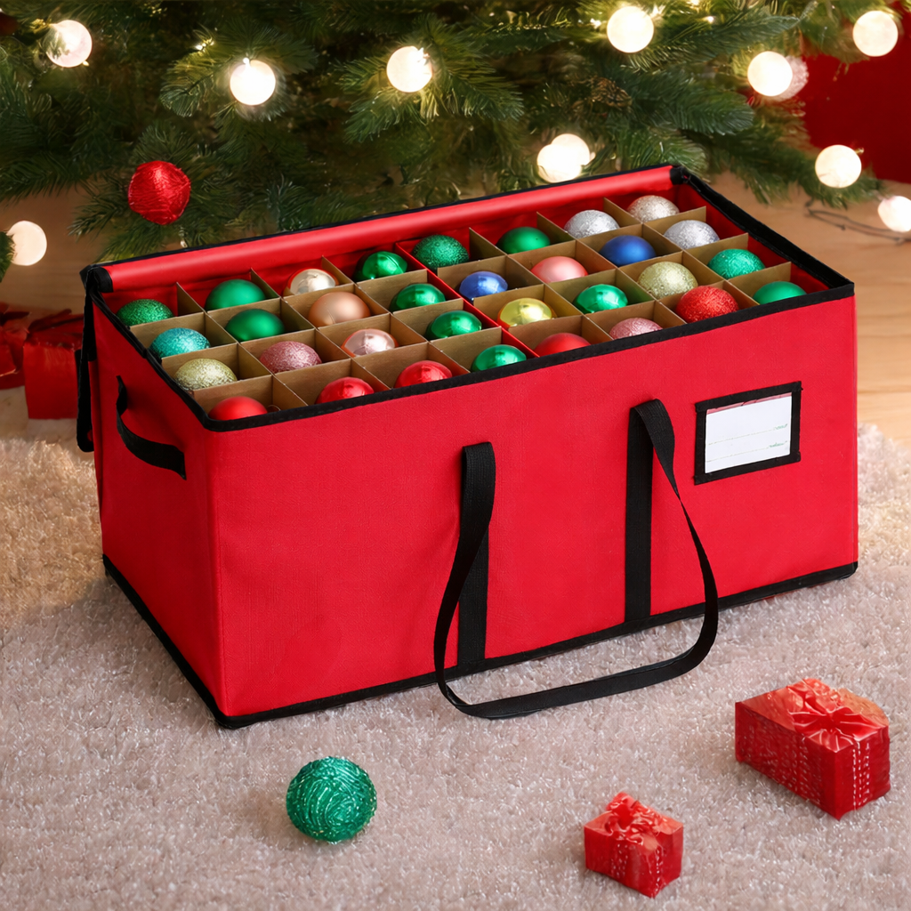 Space-Saving Holiday Ornament Storage Solution