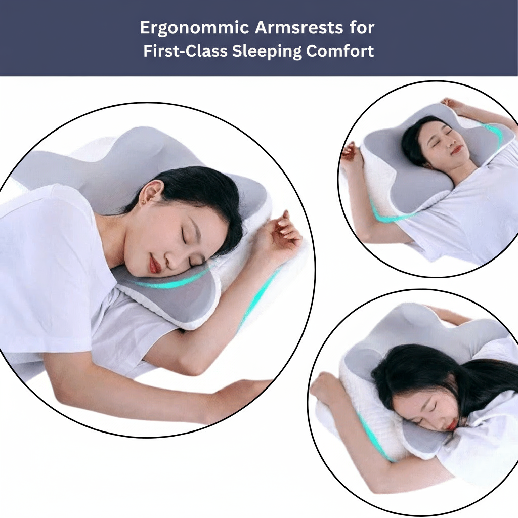 SerenitySleep Ergonomic Memory Foam Pillow for Neck Relief