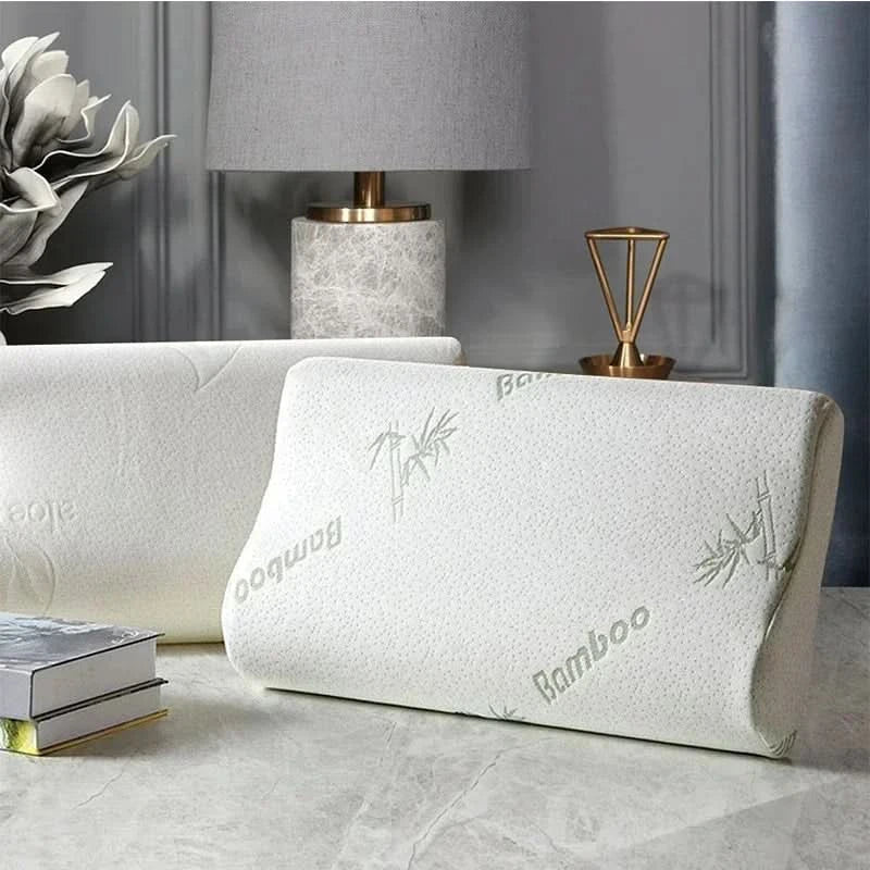 EcoComfort Bamboo Neck Support Pillow for Restful Sleep