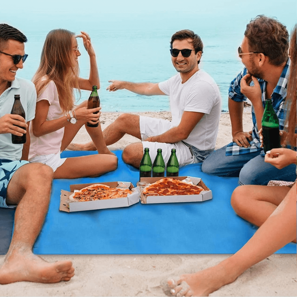 Portable Sand-Free Outdoor Mat for Beach Days and Picnics
