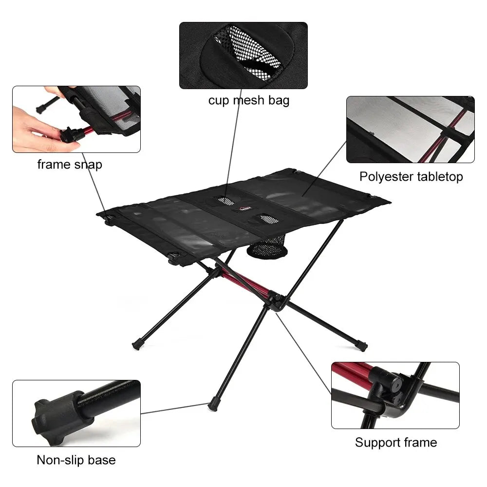 Lightweight Aluminum Camping Table – Portable Outdoor Surface