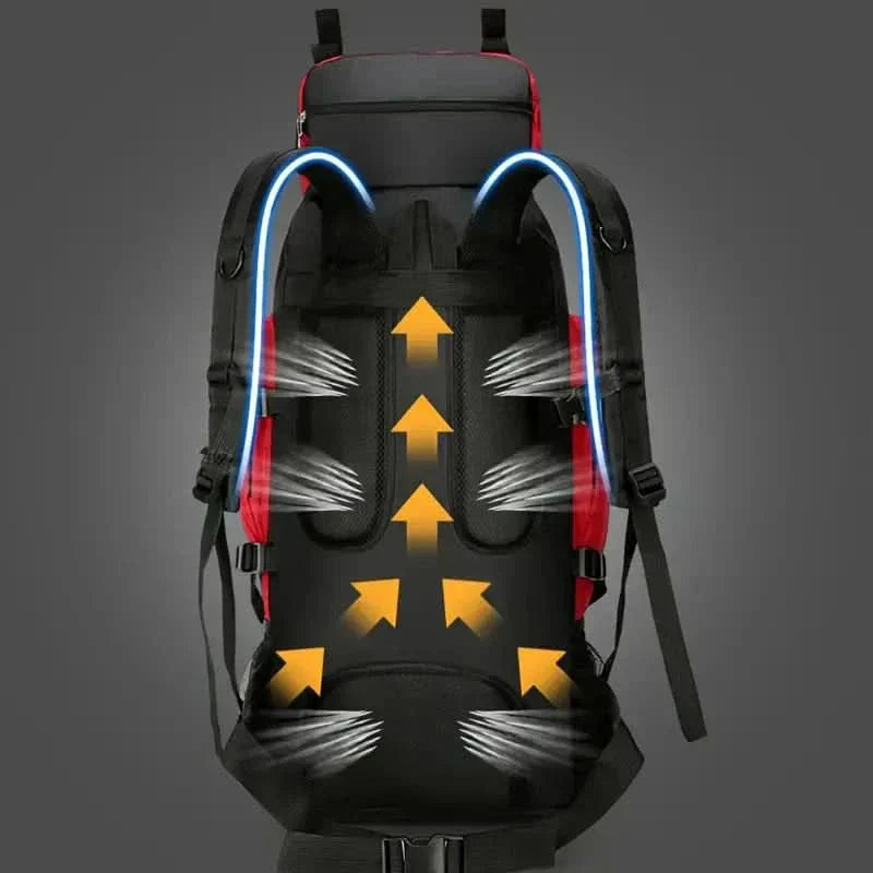 90L Waterproof Travel Backpack for Hiking and Outdoor Adventures
