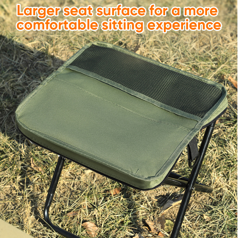 Foldable Backpack Stool for Outdoor Use - Lightweight Portable Seating