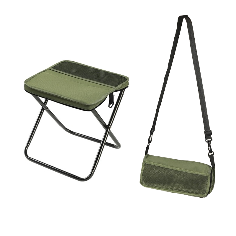 Foldable Backpack Stool for Outdoor Use - Lightweight Portable Seating