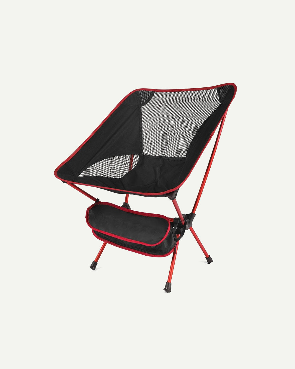 Lightweight Camping Chair with Aluminum Frame and 150kg Capacity, Includes Carry Bag