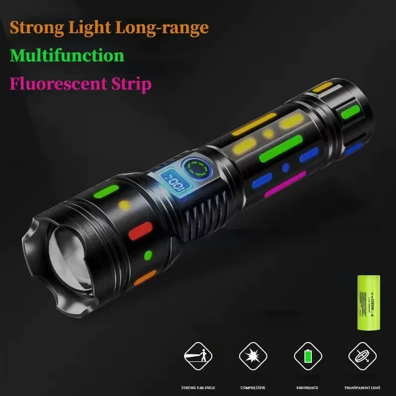 Lightweight Long Range Flashlight for Camping and Hiking - Outdoor Lighting