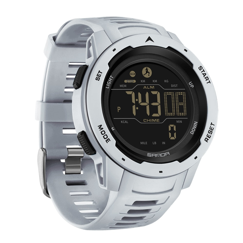 Waterproof Digital Pedometer Watch for Outdoor Fitness Tracking