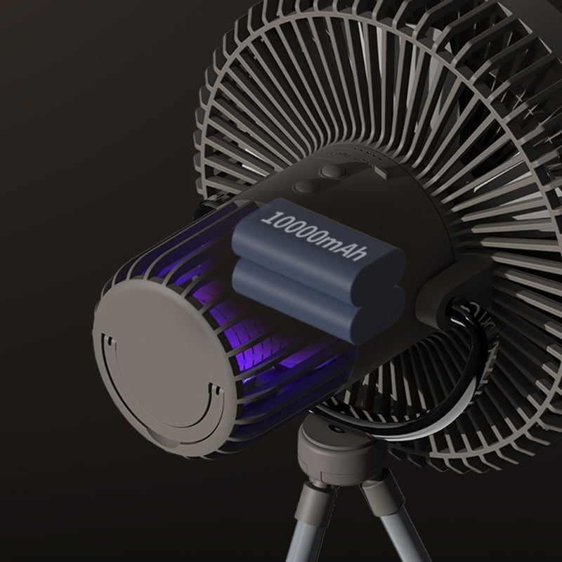 Rechargeable LED Ambiance Fan - Portable Outdoor Mood Light for Camping
