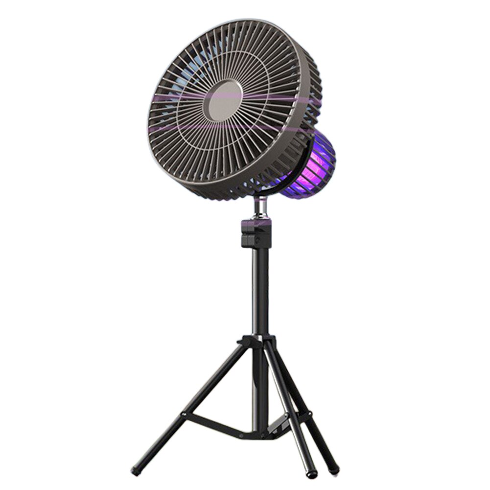 Rechargeable LED Ambiance Fan - Portable Outdoor Mood Light for Camping
