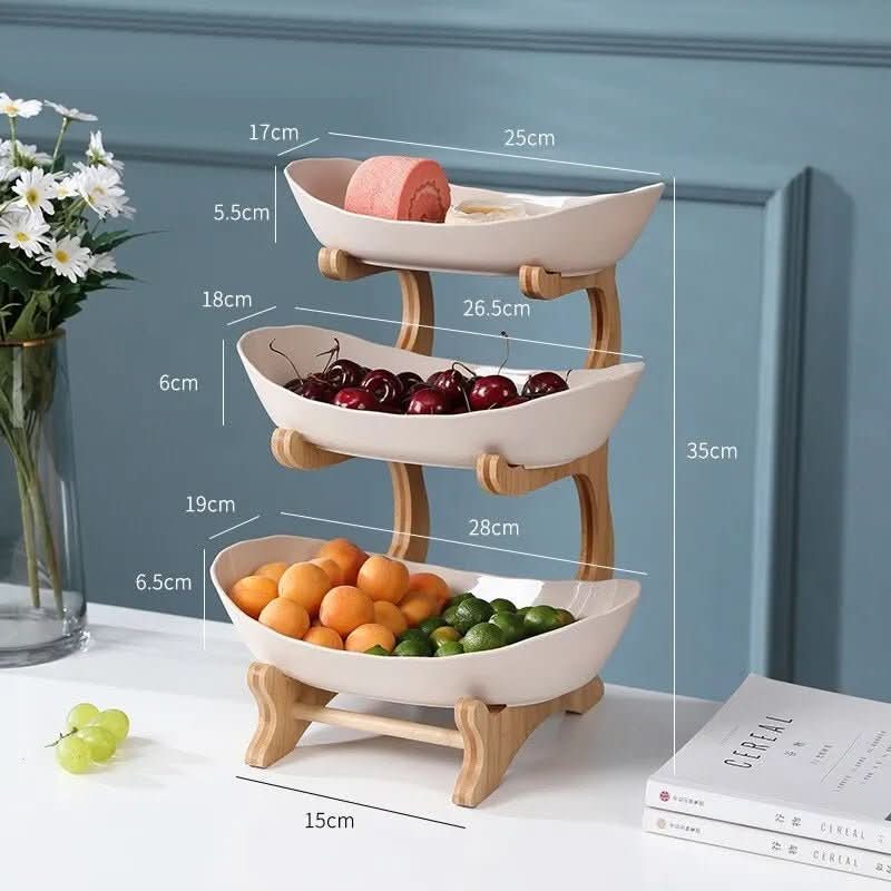 Elevate Your Space: Two- and Three-Tier Fruit Stand & Storage Rack