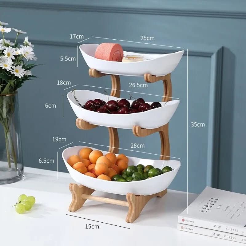 Elevate Your Space: Two- and Three-Tier Fruit Stand & Storage Rack