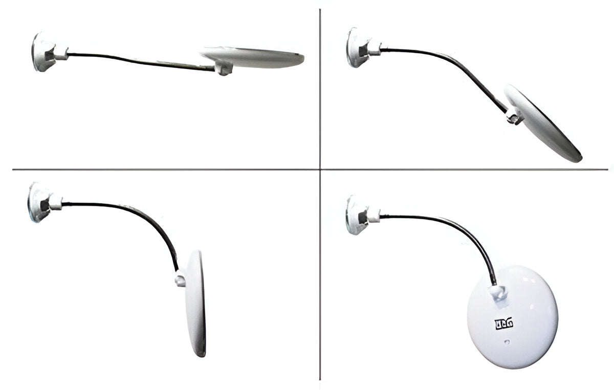 Compact 10X Suction Cup LED Vanity Mirror