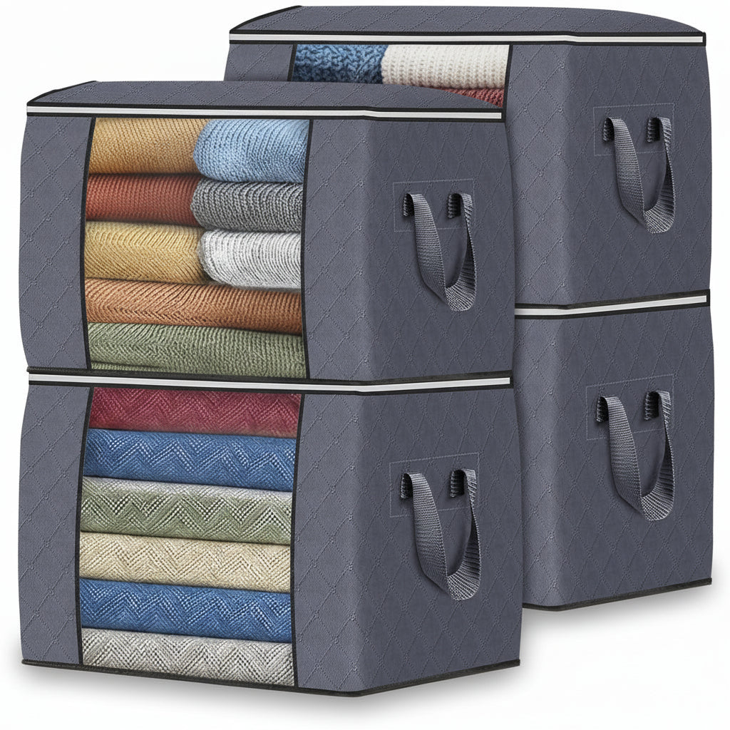 Versatile Soft Storage Bins for Clothing and Essentials
