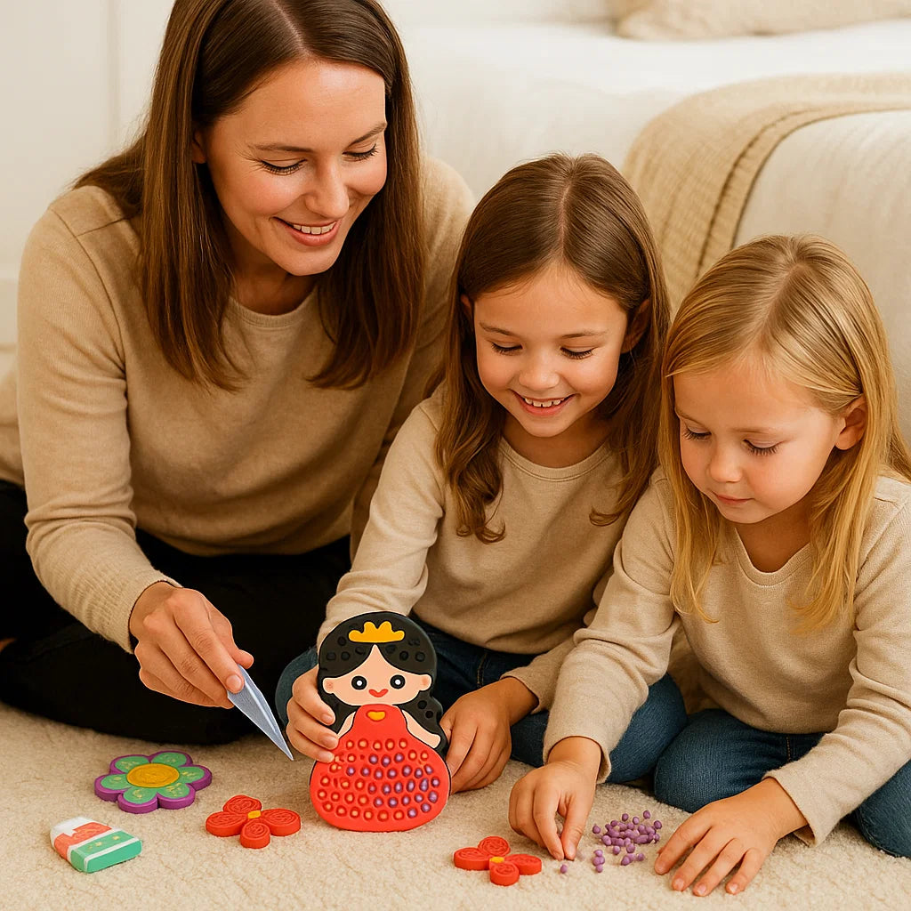 Colorful Bead Art Creation Kit for Young Artists