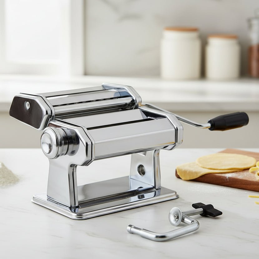 FreshPasta Pro Hand-Crank Machine with Custom Thickness Options