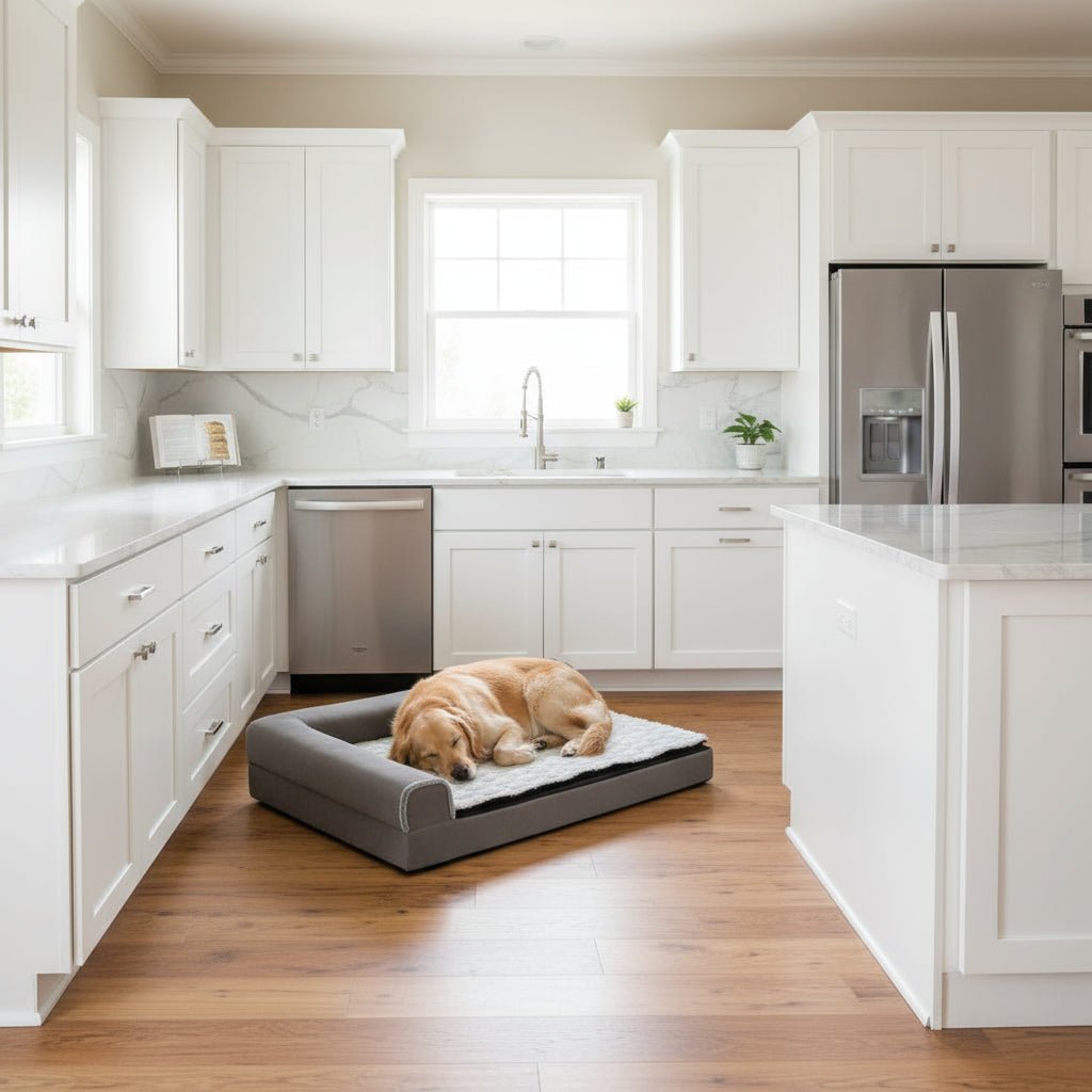 ComfortNest L-Shaped Orthopedic Memory Foam Dog Bed