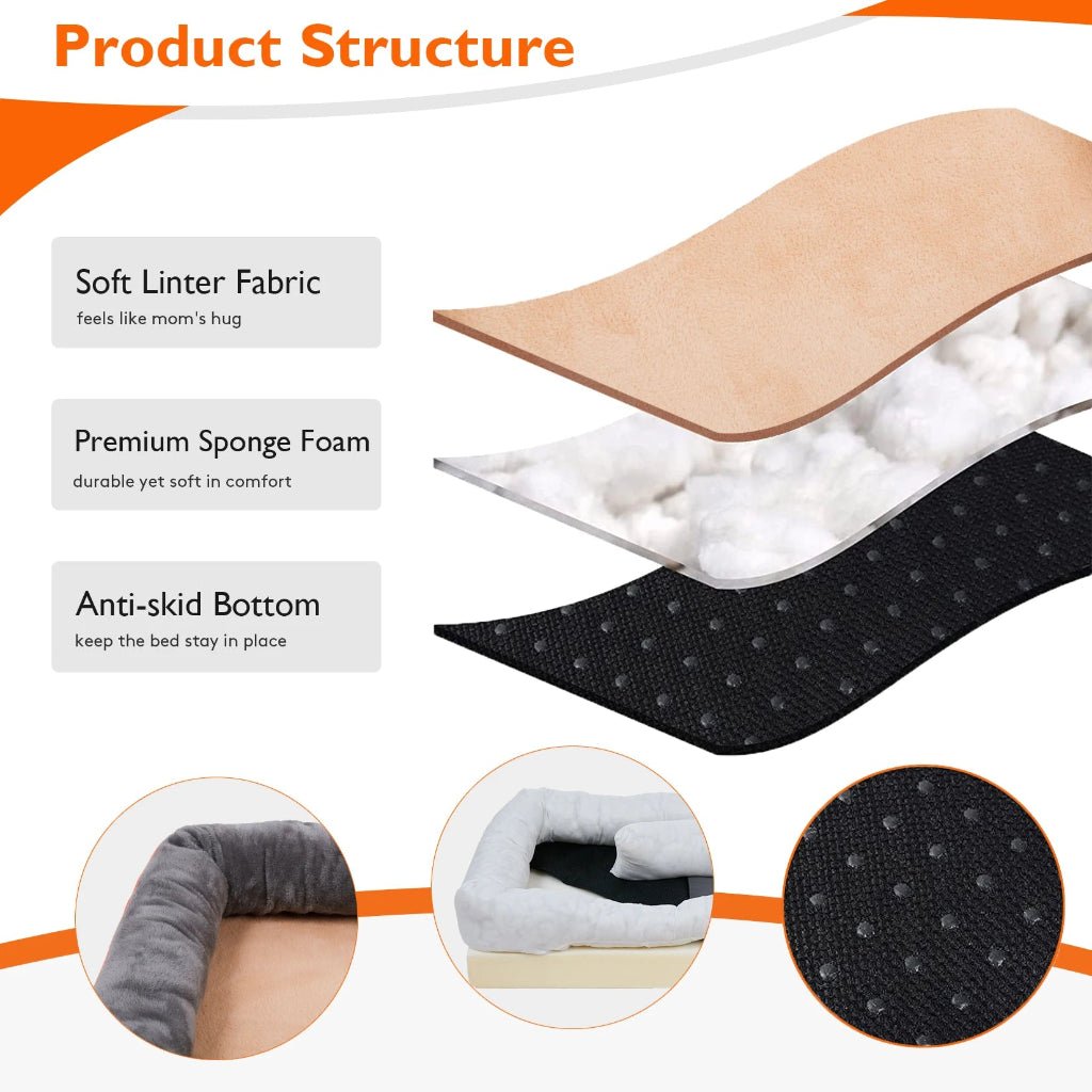 ComfortNest Orthopedic Dog Bed with Soft Padding and Secure Base