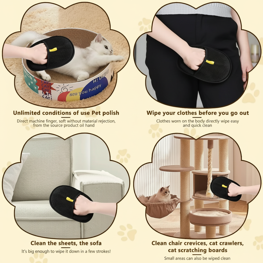 Furry Friend Fur Remover Glove for Home and Clothes