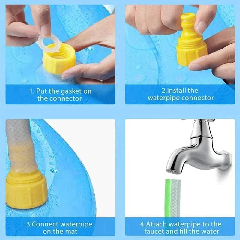 Interactive Dog Water Play Mat with Integrated Sprinkler for Summer