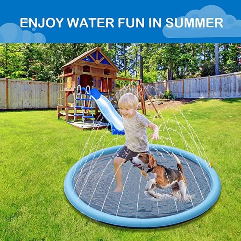 Interactive Dog Water Play Mat with Integrated Sprinkler for Summer