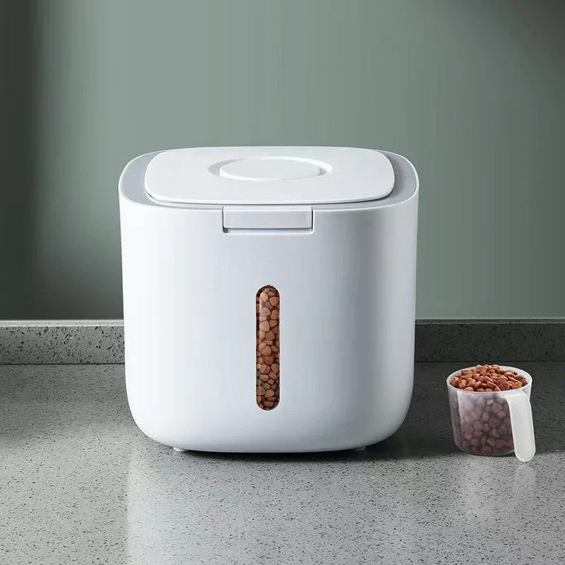 SecurePet Dog Food Storage Bin with Measurement Cup