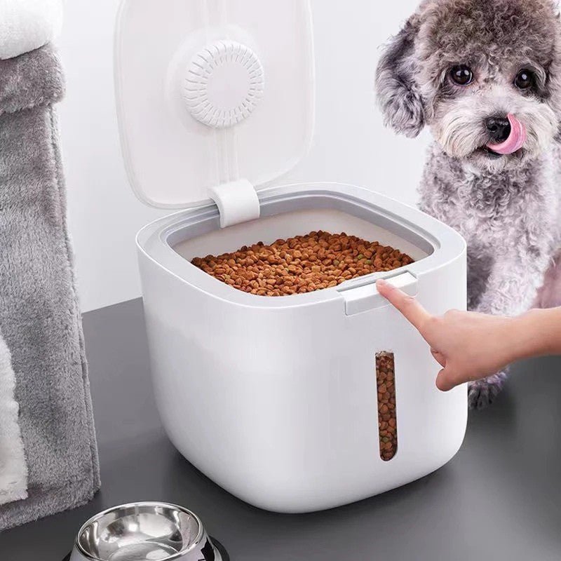 SecurePet Dog Food Storage Bin with Measurement Cup