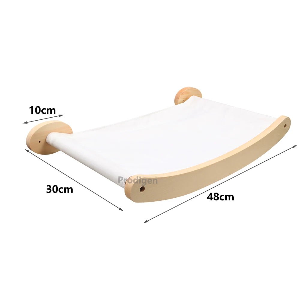 FelineVista Wooden Cat Wall Shelves with Soft Padding