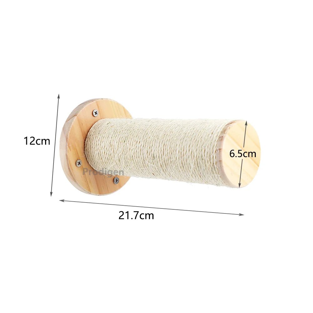 FelineVista Wooden Cat Wall Shelves with Soft Padding