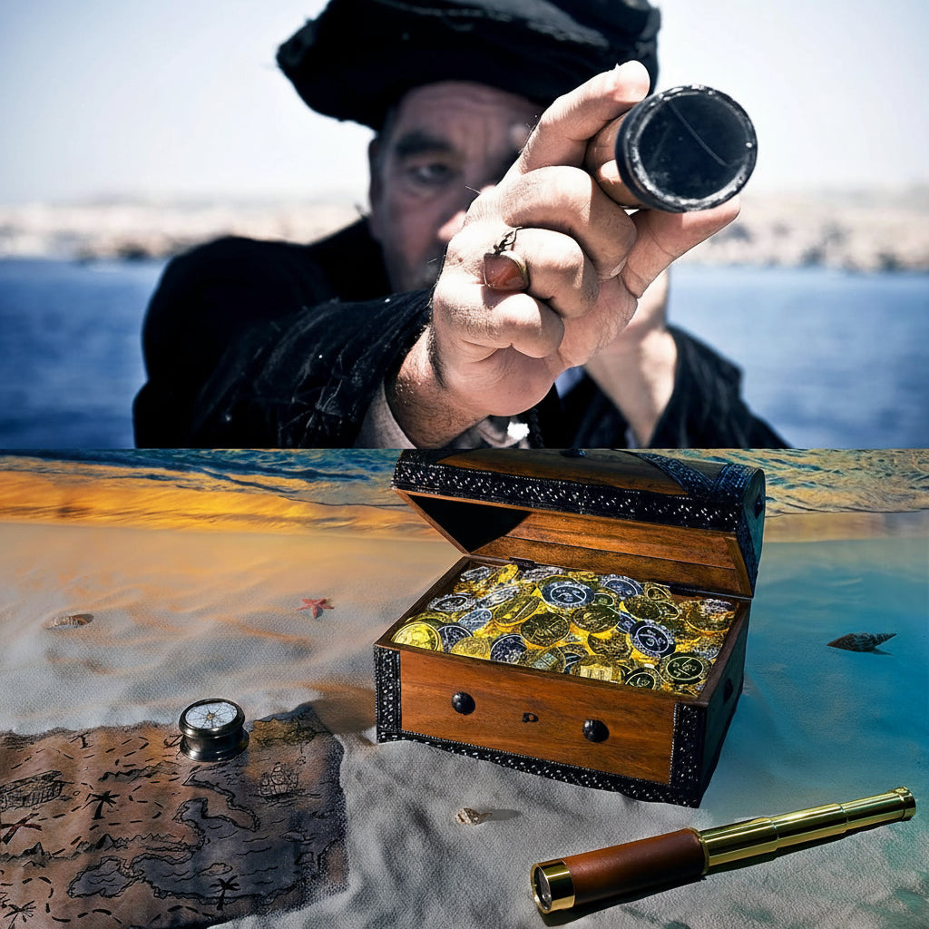 Compact Leather-Wrapped Telescope with 25x Magnification